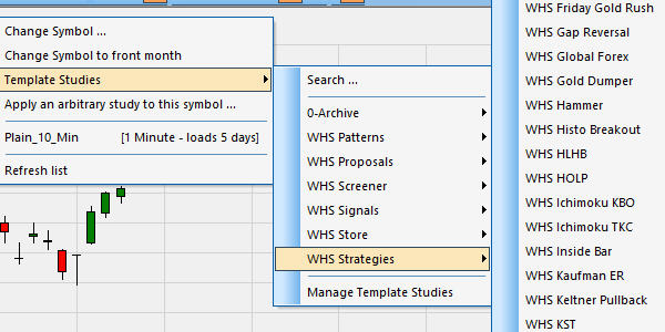 Trading strategies in the NanoTrader platform.